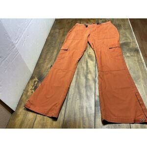 Vtg Abercrombie & Fitch AF-5 Paratrooper Cargo Pants Womens Orange Size 4
